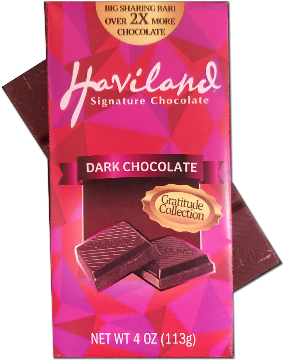 Haviland Dark Chocolate Bar, 4 oz