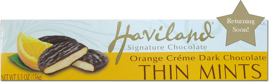 Haviland Orange Creme Dark Chocolate Thin Mints, 3.5 oz